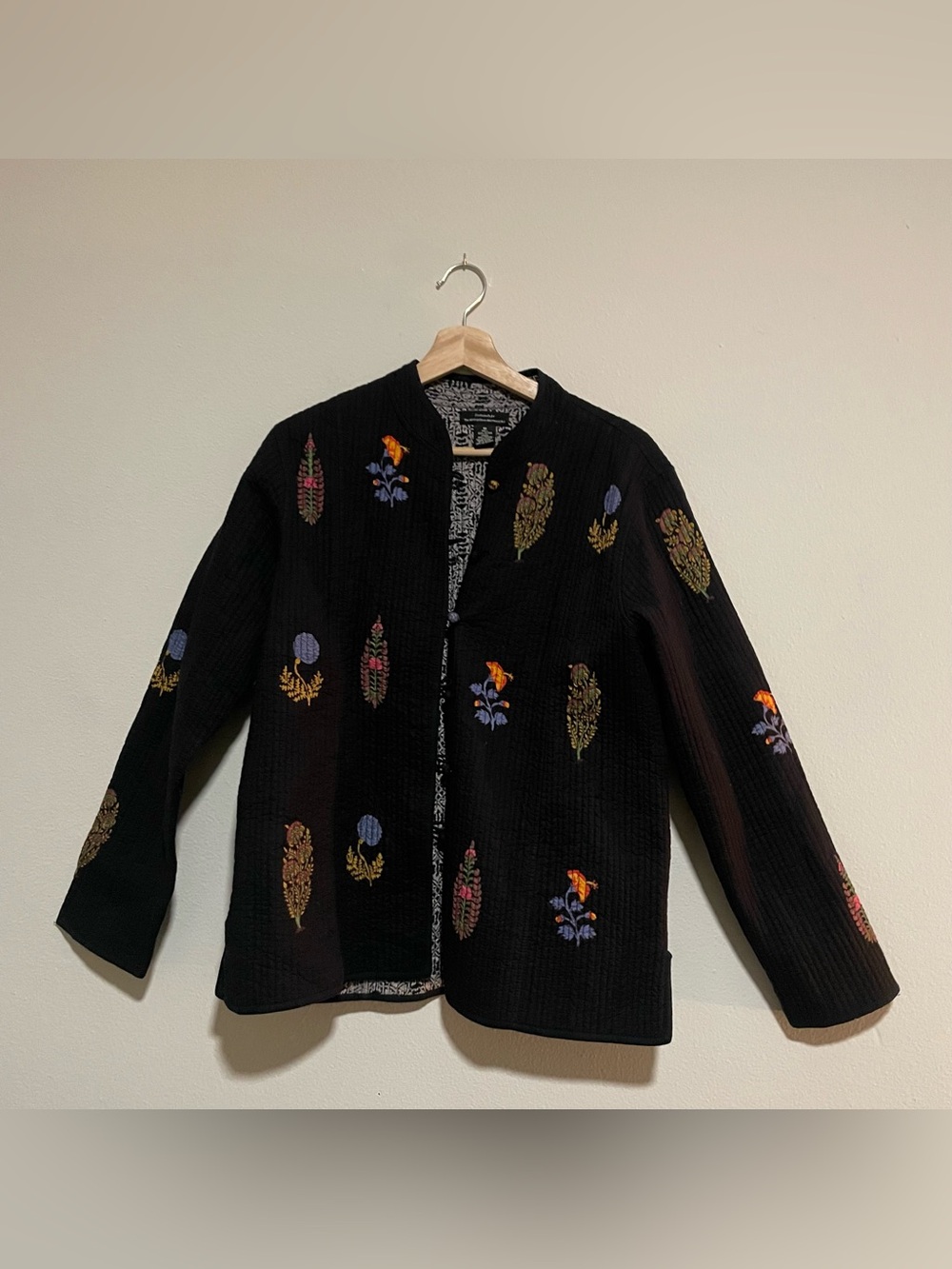 Metropolitan Museum of Art Paisley Quilted Cotton Reversible Jacket, Size Medium